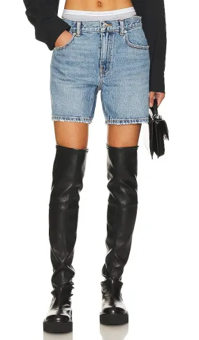 Alexander Wang Loose Short Skinny Grey Undie in Blue