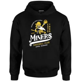Aspen Miners - Colorado - Vintage Defunct Baseball Teams - Unisex Hoodie