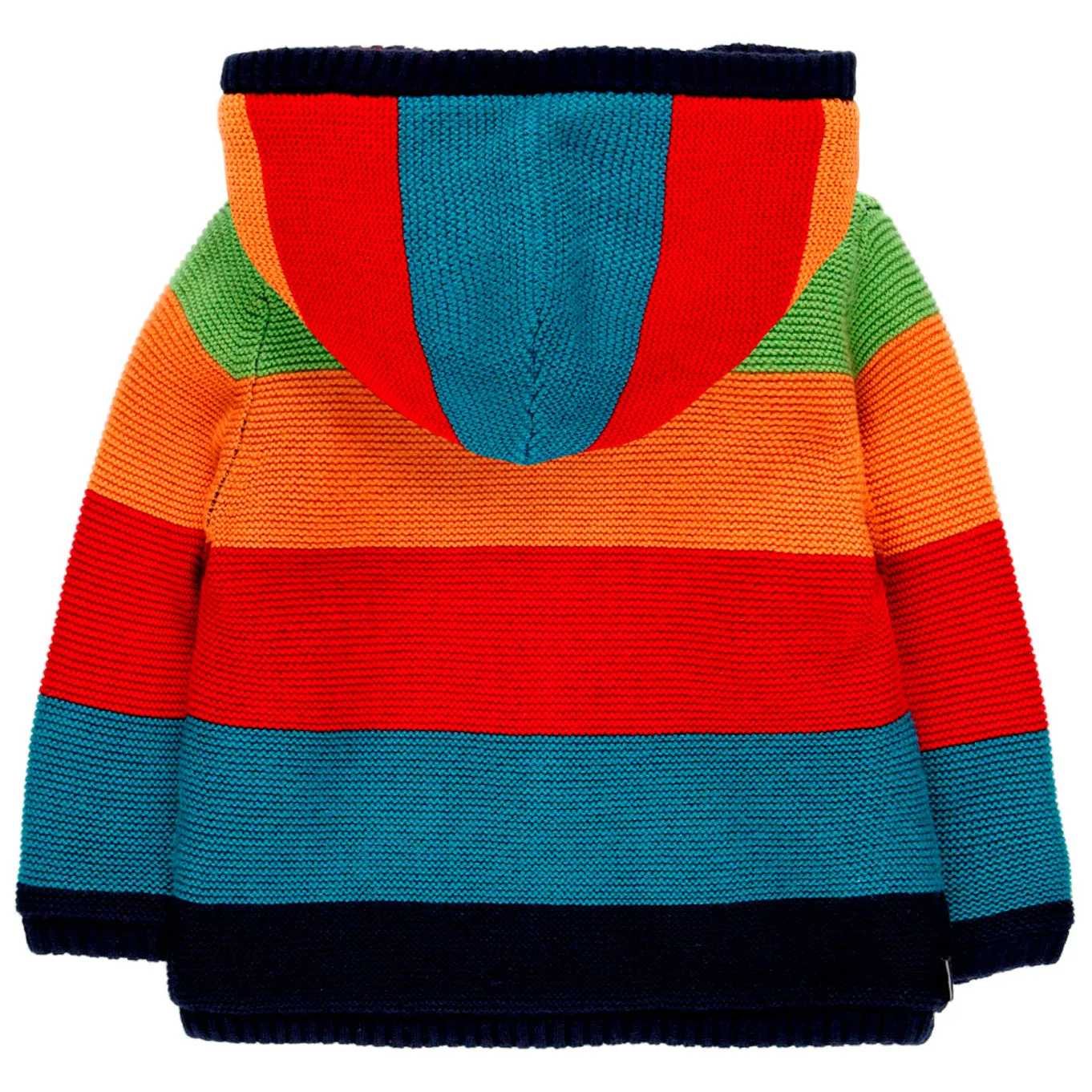 BOBOLI Funky Stripes Sweater with Removable Hood