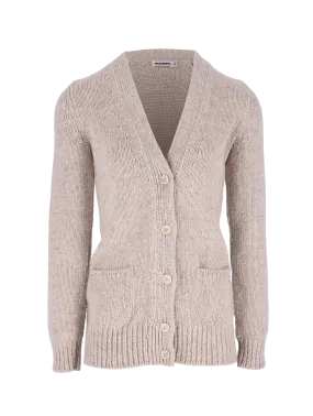 button-up cashmere cardigan