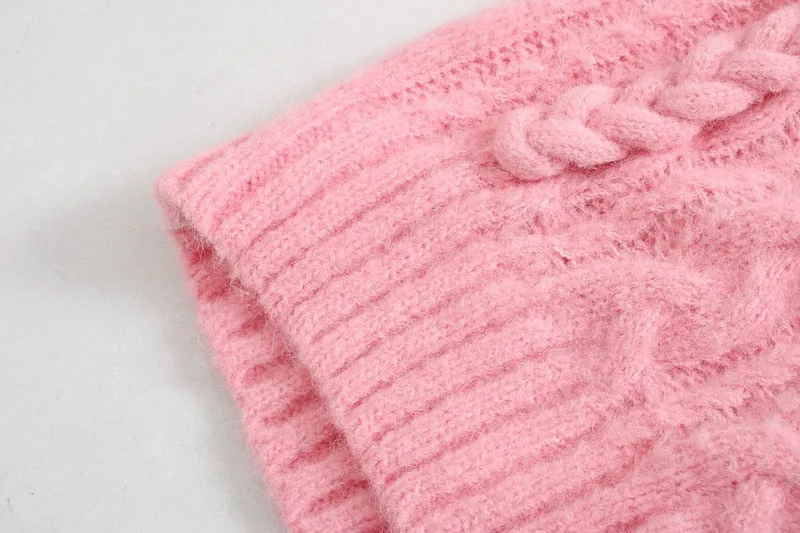 CABLE-KNIT SWEATER