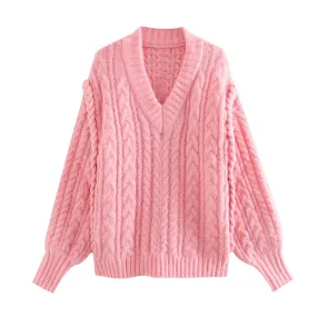 CABLE-KNIT SWEATER