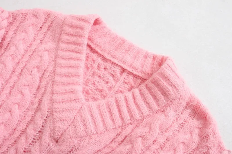 CABLE-KNIT SWEATER
