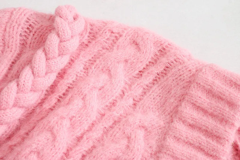 CABLE-KNIT SWEATER