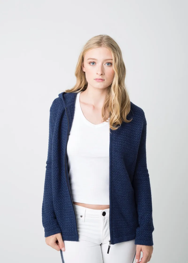 COCO Zip Hoodie - Denim