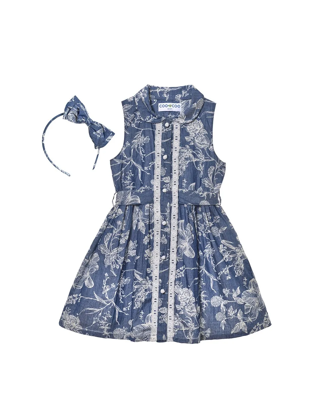 Denim Belted Dress