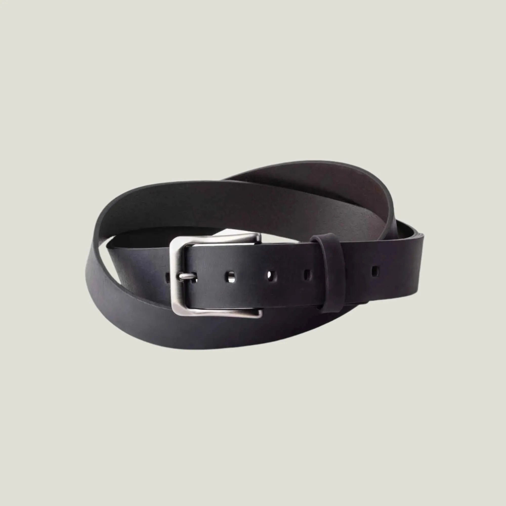 Dolton Leather Belt | Charcoal