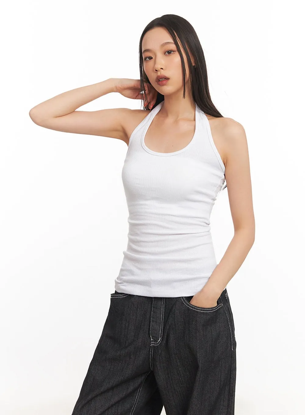 Fitted Halter Top IA507