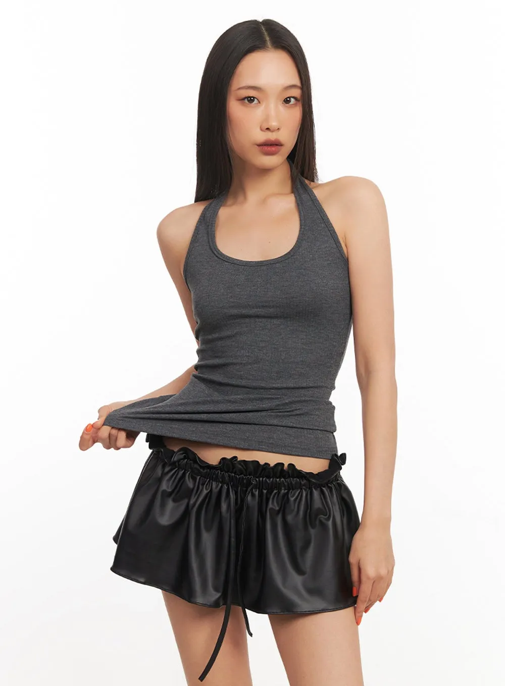 Fitted Halter Top IA507
