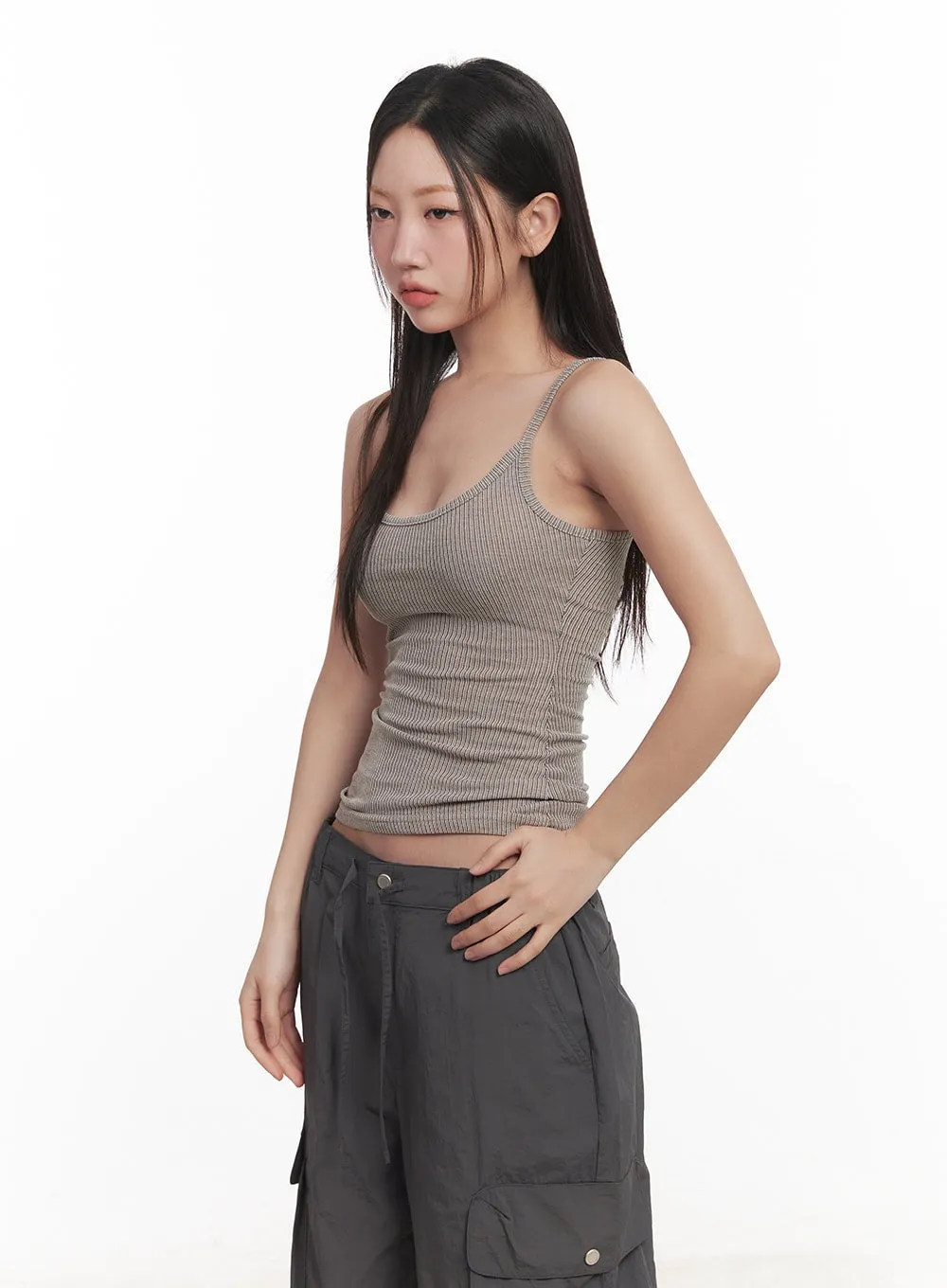 Fitted Ribbed Tank CA518