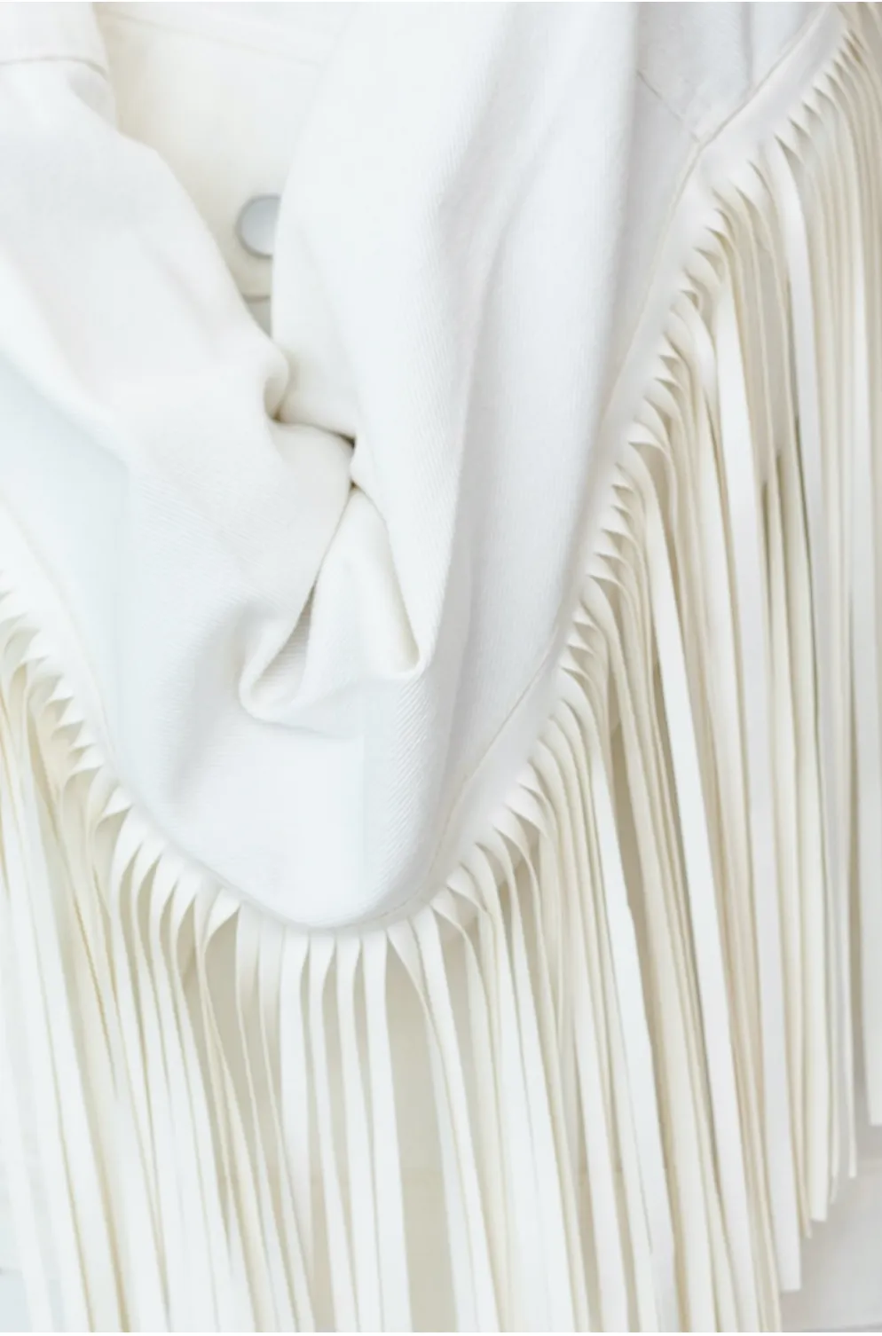 Good Fringe Jacket- White
