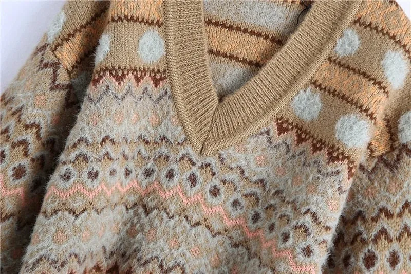 JACQUARD KNIT SWEATER