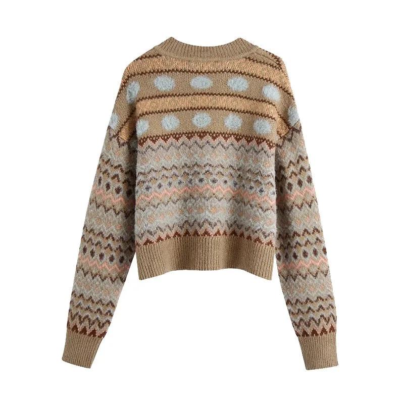 JACQUARD KNIT SWEATER