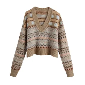 JACQUARD KNIT SWEATER