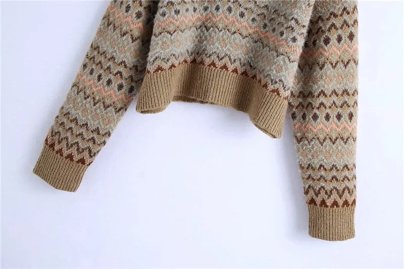 JACQUARD KNIT SWEATER