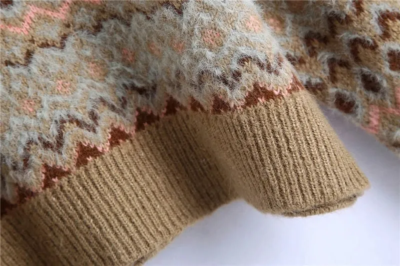 JACQUARD KNIT SWEATER