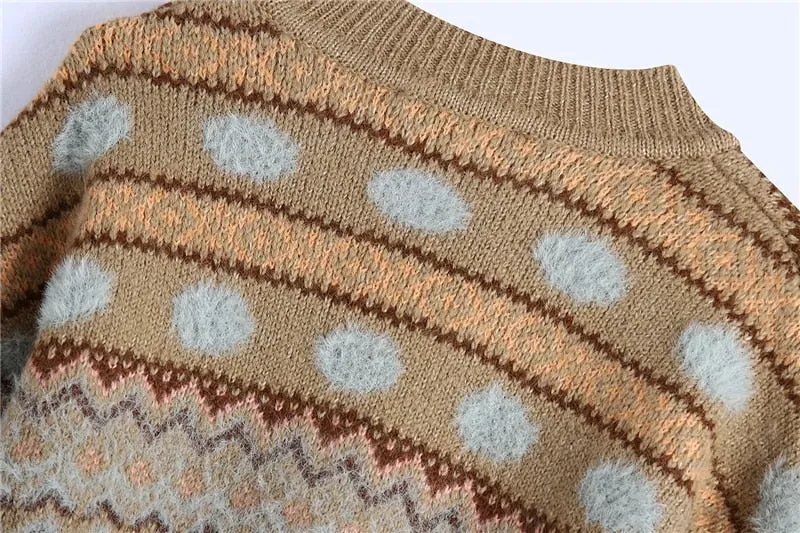 JACQUARD KNIT SWEATER