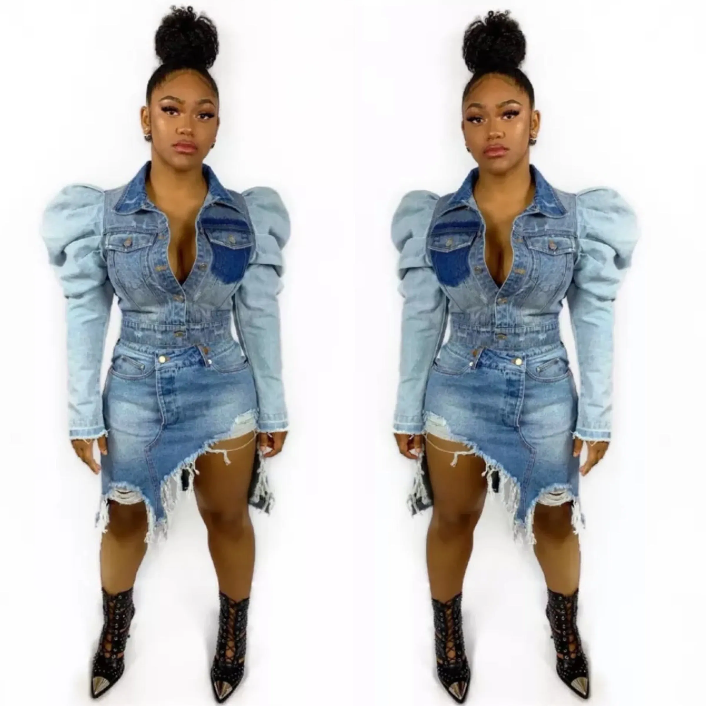 Jazzy Puff Denim Jacket