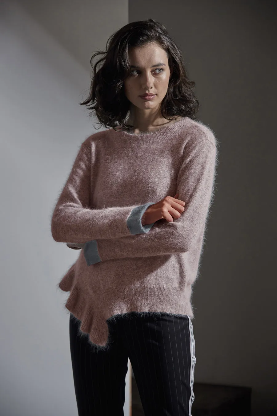 Ladder Sweater - Rose Marl