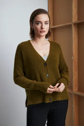 Mathews Cardi - Chartreuse