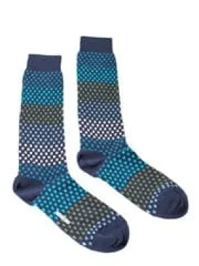 Missoni GM00CMU5237 0003 Blue/Green Knee Length Socks
