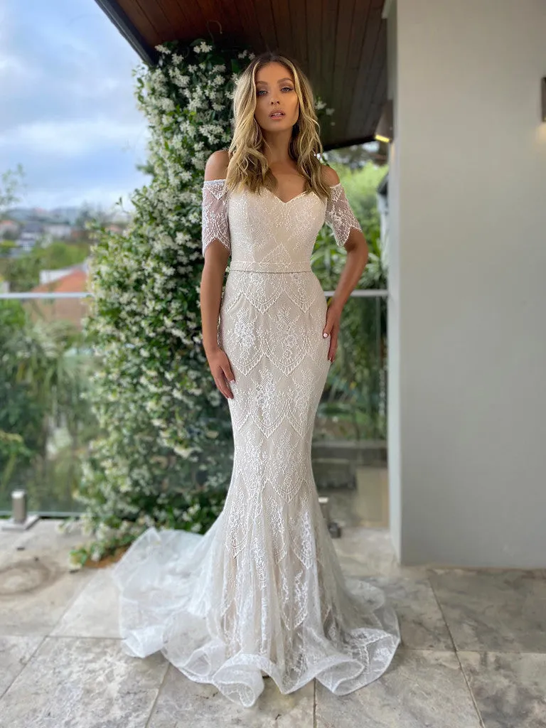 Nicoletta JX5054 Bridal Gown - Ivory/Ivory or Ivory/Nude
