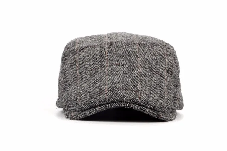 Plaid Woolen Beret BR001