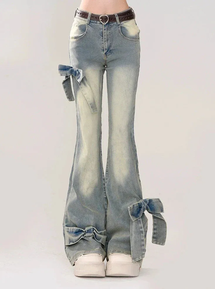 Ribbon Light Slim Design Denim Blue