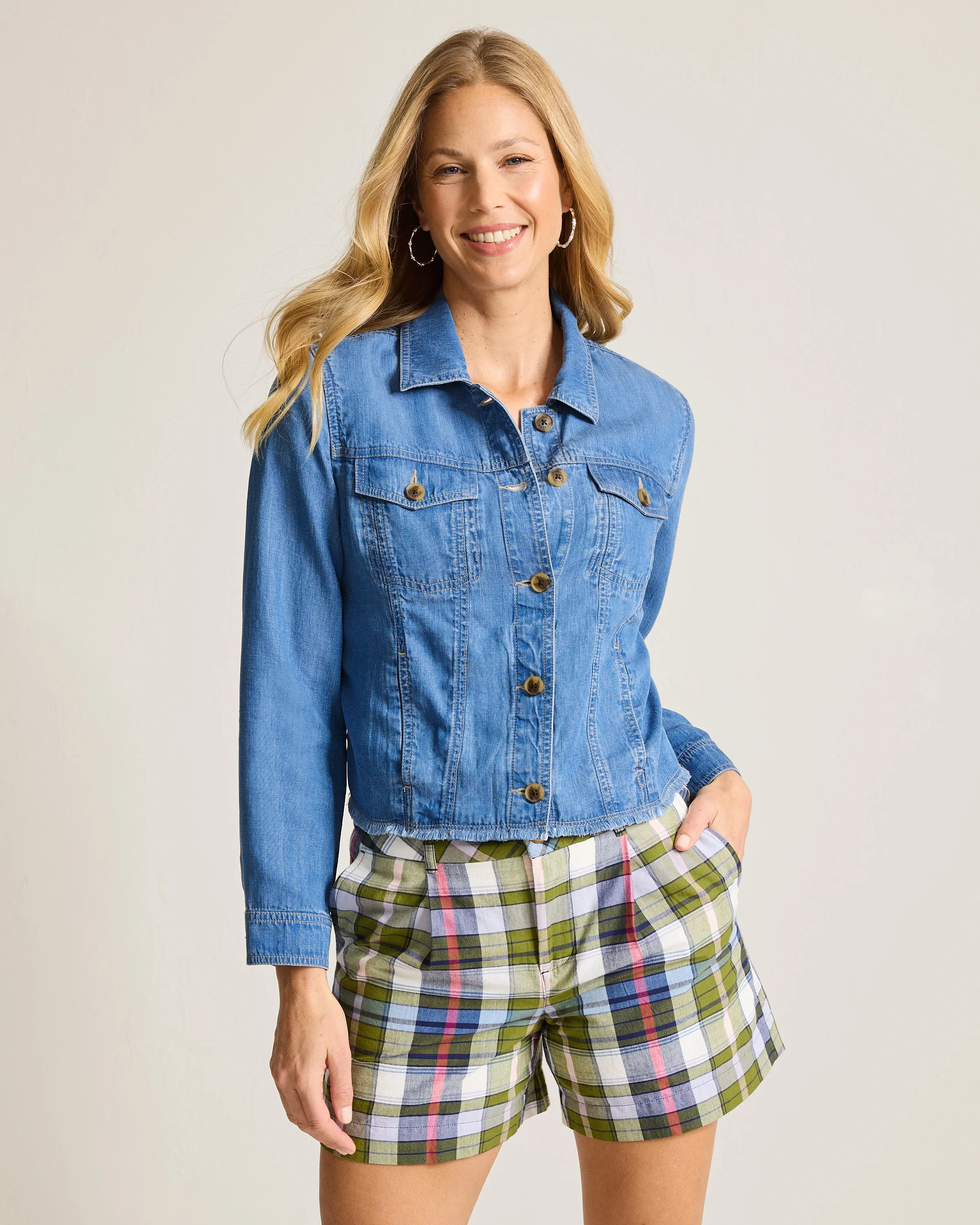 [SW520811] CHAMBRAY O"LEI JACKET