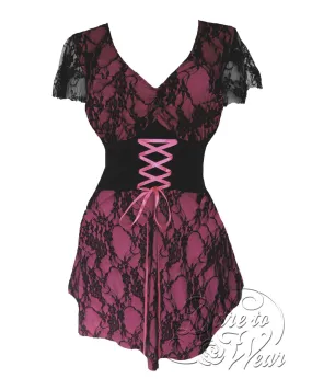 Sweetheart in Pink | Gothic Lipstick Lolita Pin-Up Corset Top
