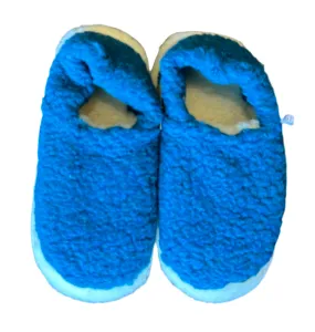 Wool slippers size 41/42 azure